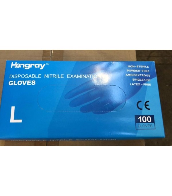 HONGRAY DISPOSABLE NITRILE GLOVE. 50000BOXES. EXW LOS ANGELES